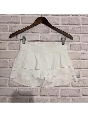 Athleta Girl Swing Skort Ruffled White Girl's Size L/12 Skirt